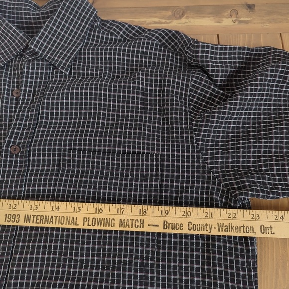 Bugatchi Uomo Men’s Black White Check Long Sleeve Button Down Shirt L - Picture 7 of 11